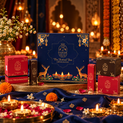 1 Perfume + 2 Bakhoors + 2 Puja Perfumes + Free Candle